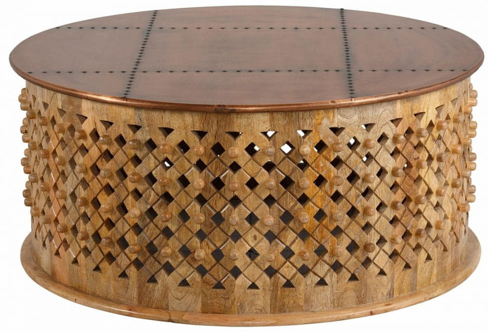 Danish Style Konferenčný stolík Hima, 80 cm, hnedá